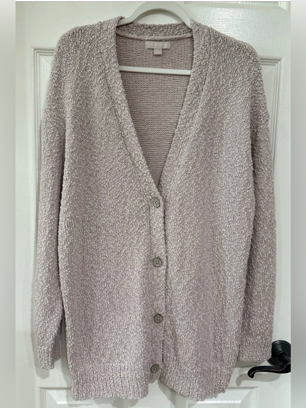 Barefoot Dreams Women's XL Boucle Button Up Cardigan Luster Pink NWT